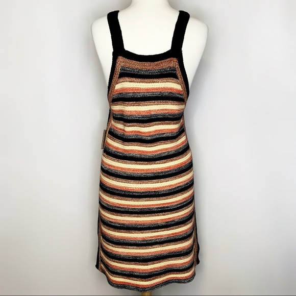 FREE PEOPLE Retro Ruby Dress in Black Combo Size Large - Picture 2 of 11
